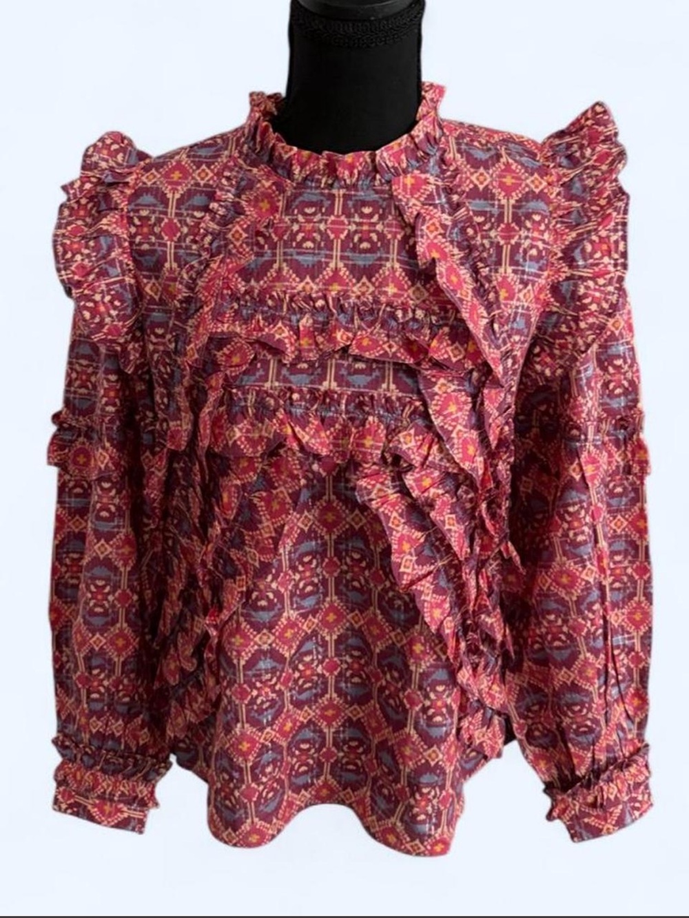 Sezane Ruffled Blouse